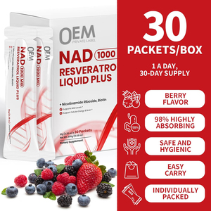 Resverdna l, Quercetin, CoQ10, biyotin hücresel enerji, DNA onarımı ile 1000mg NAD + ek sıvı 850mg Nicotinamide Riboside - Product Image 6