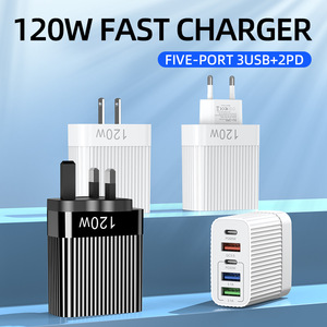 USB C duvar şarj 5-Port hızlı PD şarj adaptörü iPhone 15 Pro için Samsung dizüstü kamera-hızlı şarj USB tip C duvar - Product Image 2