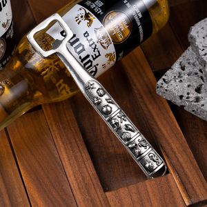 Alta Qualidade Personalizado Metal Garrafa Abridor Banhado A Prata com Mão Em Relevo Simples Forma Laser Cadeia Venda Quente para Uso Do Vinho