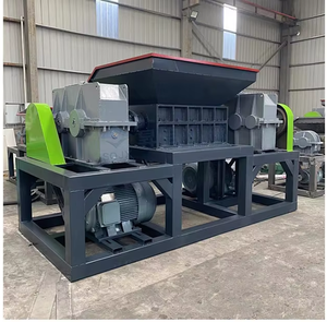 Atık plastik kağıt karton çift şaftlı parçalayıcı makine Metal kabuk kağıt rulo için çift eksenli parçalayıcı - Product Image 5