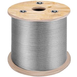 <strong>316SS</strong> 304SS Stainless Steel 7x7 Nylon Pvc Coated Invisible Protective Net <strong>Wire</strong> Rope for Building and Bird Cage - Product Image 1