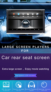 Monitor de reposacabezas de coche Android 9 2G + 32G para pantalla táctil Universal asiento trasero películas/Youtube reproductor de vídeo en línea Blue-Tooth - Product Image 5