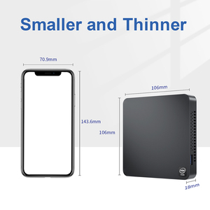 CLYTTE T5 Mini PC ile Celeron N4020 CPU 2.8GHz sessiz masaüstü 4GB DDR4 RAM 64GB EMMC 1000M LAN Mini bilgisayar yeni ürün - Product Image 5