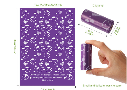 1 silk Semi degradable 5 purple
