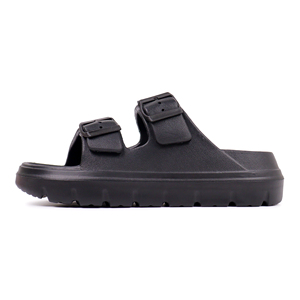 Happyflops 사용자 정의 로고 클라우드 슬라이드 베개 슬리퍼 오픈 발가락 더블 버클 두꺼운 바닥 에바 폼 정전기 방지 여름 목욕 슬리퍼 - Product Image 2