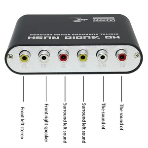 Digital to <strong>Analog</strong> 5.1 Channel DTS AC3 Audio Jack Adapter Decoder Digital Optical / Coaxial to <strong>Analog</strong> Audio Video Converter - Product Image 2