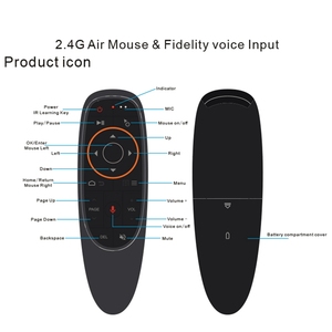 Mando a distancia G10S Universal 2,4G Air Mouse, compatible con función de voz, asistente de google para android mini teclado inalámbrico - Product Image 6
