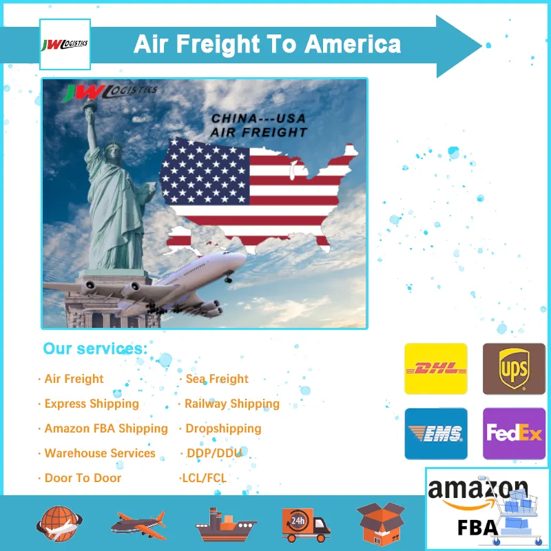 International logistics air cargo door to door FBA dropshipping delivery to USA/UK Shipping agent in Guangzhou China
