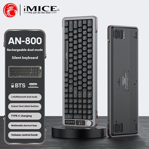 IMICE modo dual inalámbrico para estructura de pie de tijera Bluetooth operación mecánica teclado mudo carga controlable por el TYPE-C - Product Image 6