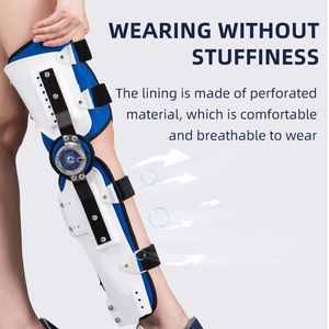 Genouillère personnalisée Oem Genouillère réglable Stabilisateur de genouillère à charnière de fracture pour adultes Soulagement de la douleur au genou - Product Image 4