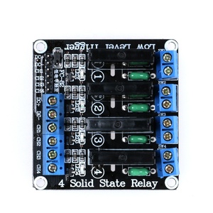 Relé de estado sólido de alta calidad Relé de 4 canales 250V 2A Disparador de bajo nivel DC a DC 5V Módulo de relé de estado sólido con fusible - Product Image 4