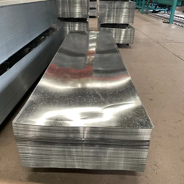 Galvanisierte Stahlplatte Gi Stahlblech 3 mm Dicke feuerverzinkte schmale Eisenplatte z100 für den Bau
