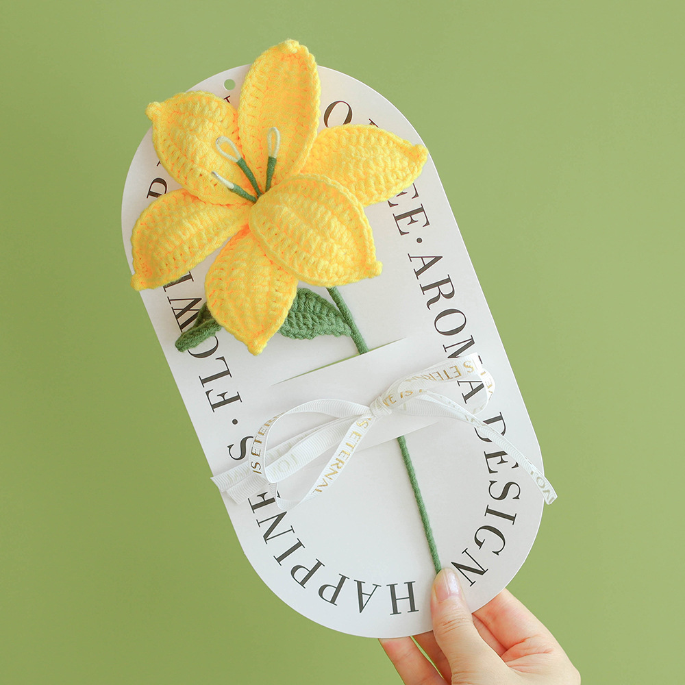 Lily yellow-transparent tote bag