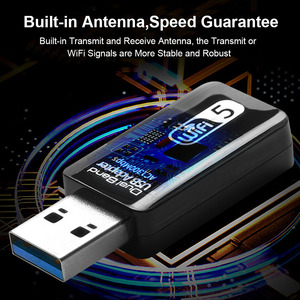 卸売ミニUSBWi-Fiワイヤレスアダプターac1300コンピューターLANカードPCデスクトップコンピューター用USBWiFiアダプター - Product Image 6