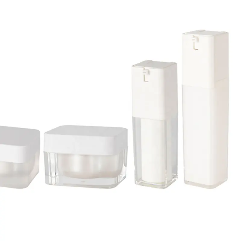 Forma quadrata ruotare confezione cosmetica ubriaco elefante siero lozione Airless pompa flacone 15ml 30ml 50ml