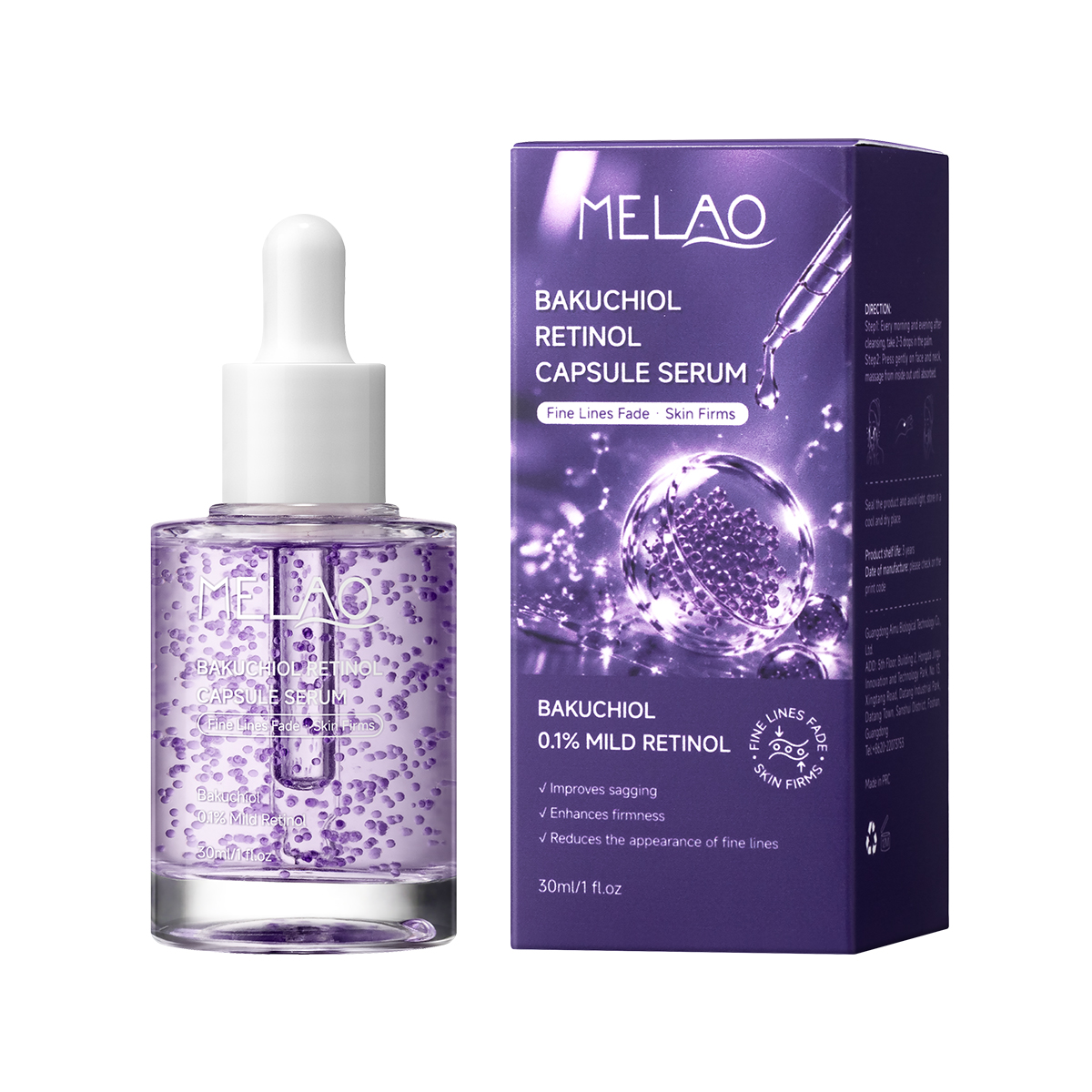 Sérum en capsules Bakuchiol Rétinol