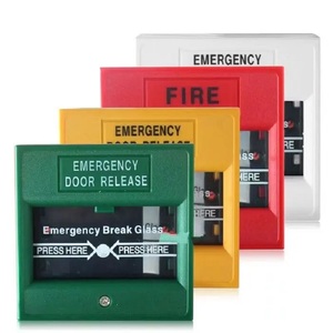 Emergency <strong>Exit</strong> Switch Break Glass Fire Alarm <strong>Push</strong> <strong>Button</strong> for Alarm <strong>System</strong> - Product Image 1