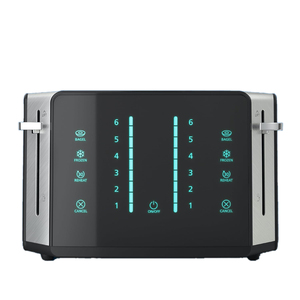 2/4-Scheiben Edelstahl Digitaler Touchscreen Toaster Schnell prüf hebel Digitaler Countdown-Timer Abnehmbarer Krümel behälter Haushalt - Product Image 4