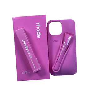 Luxury Silicone <strong>Rhode</strong> Mobile Phone Cases with Lip Gloss Lipstick Holder Compatible with for IPhone11 12 13 14 15 16 Pro <strong>Max</strong> Plus