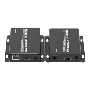 Extensor HDMI a 60m 196 pies sobre un solo UTP CAT5e/6 LAN RJ45 compatible con 4K 60Hz con transmisor y receptor HDMI Loopout - Product Image 3