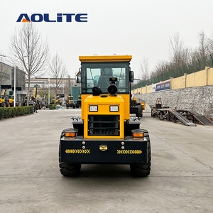 Фабрика AOLITE, 1,5 тонны, гидравлический Компактный Тип, переднее разгрузочное строительное оборудование, мини-колесный погрузчик с 4WD - Product Image 4