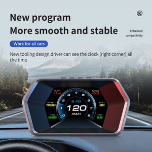 Evrensel OBD2 + GPS HUD P17 Tpms ekran gps tracker HUD metre araba aşırı hız alarmı ve OBD2 akıllı ölçer kilometre - Product Image 2
