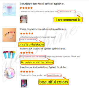 Herramienta cosmética de limpieza de nailon para cejas, cepillo flexible para pestañas, extensión de pestañas, máscara sólida, varita desechable, aplicador para ojos - Product Image 6