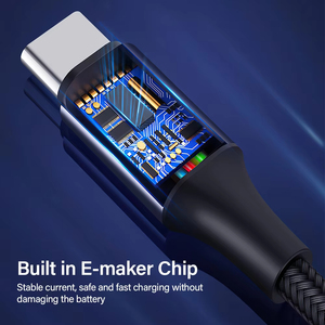 สายชาร์จเร็ว Pd 100W สาย USB Type C สำหรับโทรศัพท์มือถือเครื่องชาร์จข้อมูล3.0 QC 1/2/3M สำหรับอุปกรณ์ iOS - Product Image 6