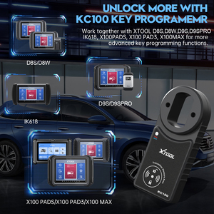 NEUER XTOOL KC100 Auto Key Programmer arbeitet mit XTOOL Diagnose tools IMMO ECU Coding ADD Learning Key