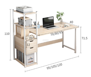 Wooden and Metal <strong>Computer</strong> <strong>Table</strong> Combination <strong>Computer</strong> Desk with Storage Shelf