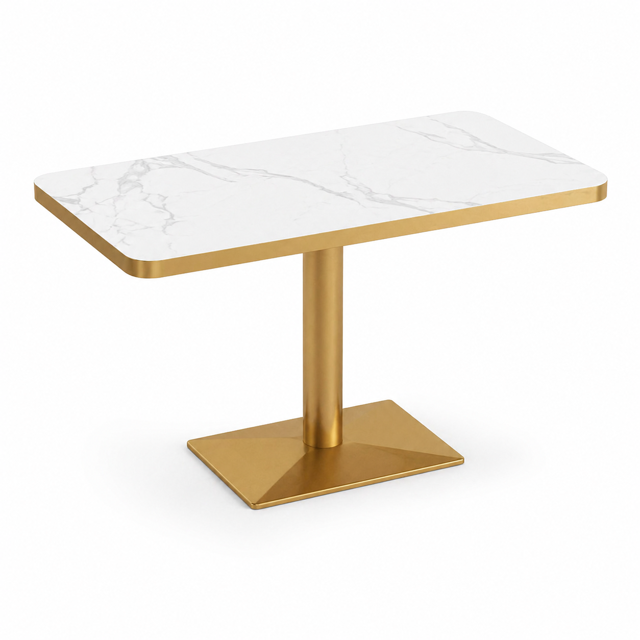 Mesa rectangular de restaurante
