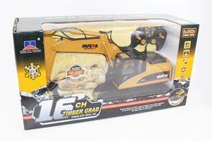 Huina 1570 1/14 15CH RC合金グラブボール建設用トラック玩具リモコン掘削機車両ライト音2.4GHzチャイルドアダルト