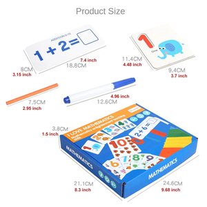安い数字学習ゲーム数学カウント子供のおもちゃ卸売マッチング番号パズルゲーム子供のための木製のおもちゃ - Product Image 6