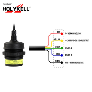 Sensor de nivel ultrasónico para salida opcional RS485 Modbus 4-20mA 0-5V certificado CE - Product Image 3