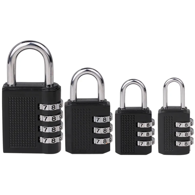 2Pc 3 & 4 Chiffres Combinaison Petit cadenas sécurité bagages Boîte à outils Casier Valise
