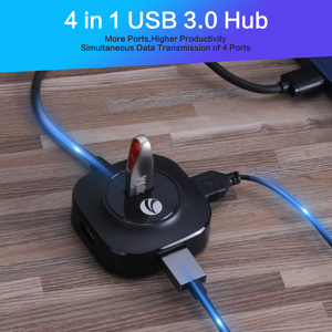 VCOM 4พอร์ต USB Type C HUB ABS SHELL 5Gbps 4xUSB3.0พร้อมแหล่งจ่ายไฟตัวแยก USB สำหรับแล็ปท็อปพีซี - Product Image 2