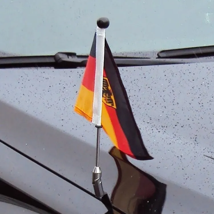 Yüksek kaliteli polyester promosyon kişiselleştirilmiş ucuz özel araba pencere bayrakları, asılı araba bayrağı, ülkeler bayrak arabalar