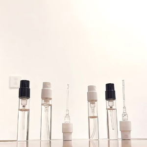 空1.5毫升2毫升2.5毫升透明迷你雾化器雾小瓶样品喷雾玻璃香水瓶小瓶1.5毫升香水喷雾玻璃小瓶