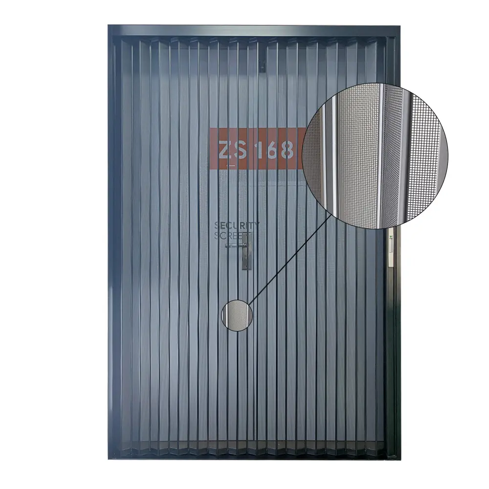 Pintu layar geser Aluminium dengan jaring keamanan untuk anti-pencurian