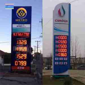 Формат 8,888 8889/10 высокой яркости 18 дюймов одноцветный светодиодный цифровой дисплей цены для знака АЗС - Product Image 6