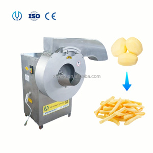 Ucuz fiyat yüksek çıkış 1000kg/h patates cipsi kesme makinesi havuç patates kızartması yapmak için dilimleme kesme makinesi - Product Image 1