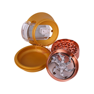 Hand Cranked Zinc Alloy Customized 4 Layer Smoking Accessories <strong>Advanced</strong> Innovative Tobacco Herb <strong>Grinder</strong>