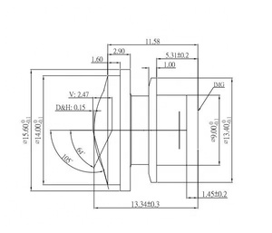 Ip67 1/3&quot; 1.2mm F1.6 Car Dvr Lens Surround Car <strong>Camera</strong> Lens for 360 Surround Bird View Vehicle <strong>Camera</strong> Cctv <strong>Camera</strong> Footage Lens - Product Image 4