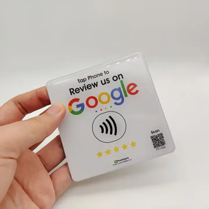 Veränderbarer QR-Code NFC Google Review Plate-Karte Benutzer definierter RFID Google Review NFC-Tag-Aufkleber - Product Image 2