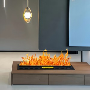 Indoor Timer <strong>Function</strong> Water Steam FireplaceLarge Open Black Electric Humidifier Fireplace40 Inch <strong>Touch</strong> <strong>Control</strong> 3D Fireplace - Product Image 4