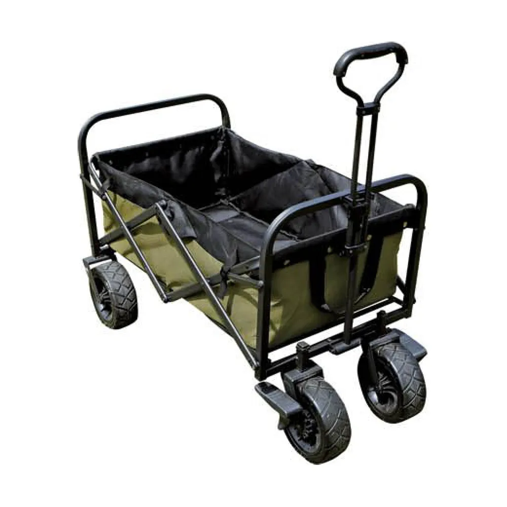 Chariot de plage chariot Portable 4 roues assemblé pliable extérieur Wagon Camping chariot en gros chariot pliant Wagon