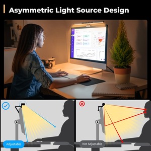 5 Farb temperatur Stufenlose dimmbare Monitor lampe Schreibtisch lampe mit Speicher funktion und Touchscreen-LED-Bildschirm Schreibtisch lampe Laptop