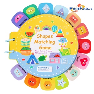 Children'<strong>s</strong> Early Education Shape <strong>Cognition</strong> Puzzle Quiet 26 English Letters Tracing Words Cognitive Card Quiet Book - Product Image 1