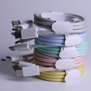 Mới PD Nhanh Chóng Sạc Dệt Loại C Dây 1M 2M 30W USB-C Phí Cáp Cho iPhone 16 15 Pro Max/15 Cộng Với 14 13 12 Máy Tính - Product Image 3