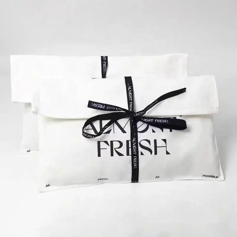 Подгонянная перерабатываемая хлопчатобумажная ткань, сумка для хранения одежды, ювелирных изделий, подарков